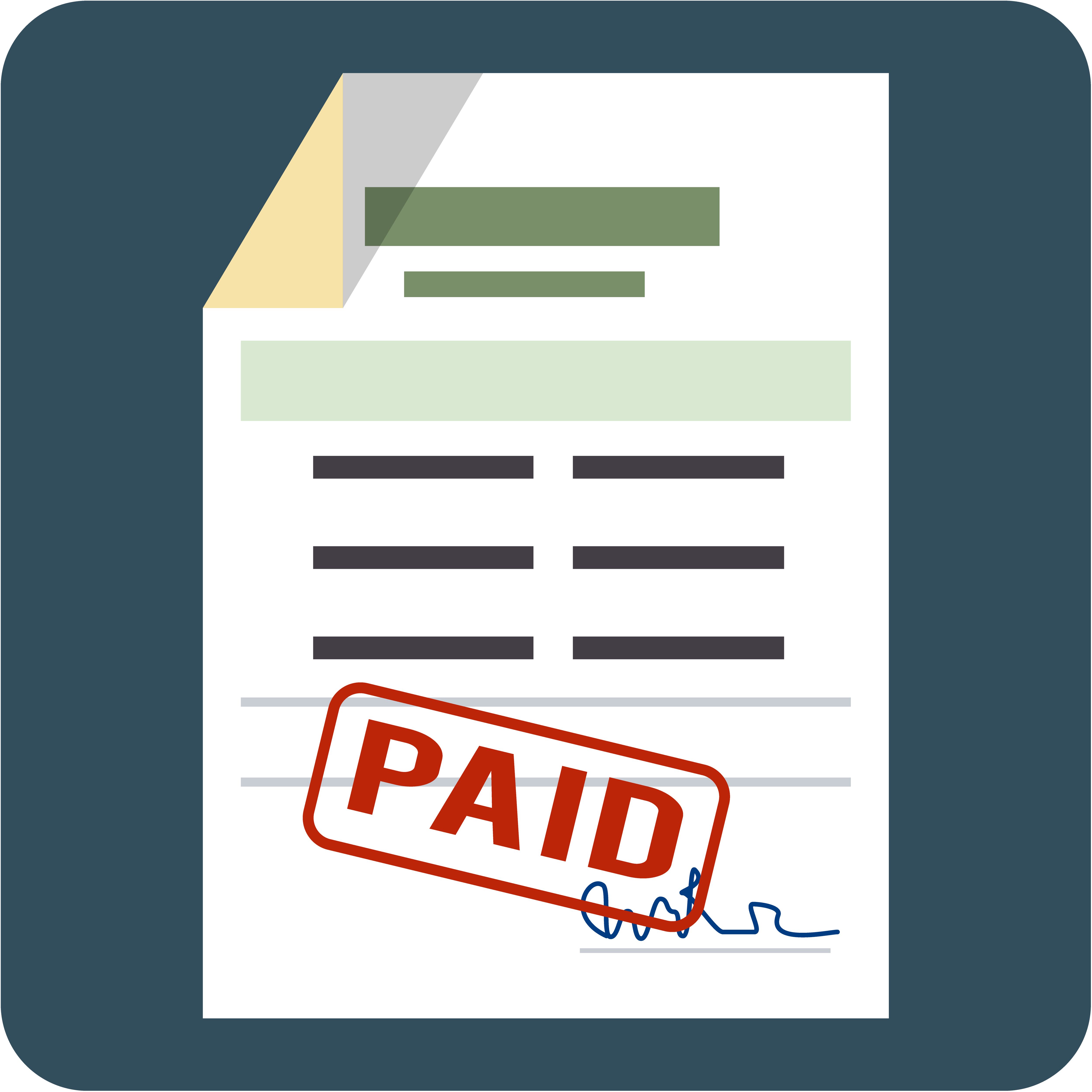 Accept Eft bills on-line