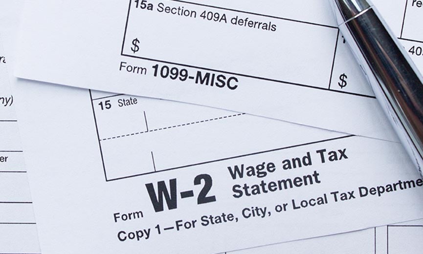 w2 and 1099 forms
