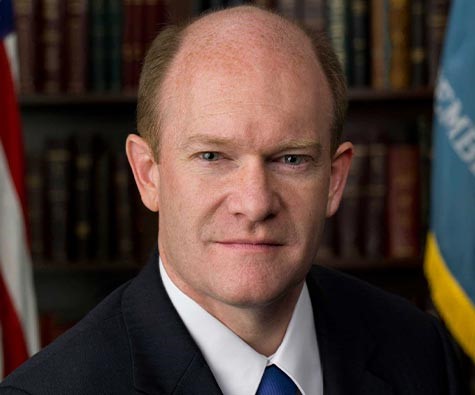 Senador Chris Coons de Delaware