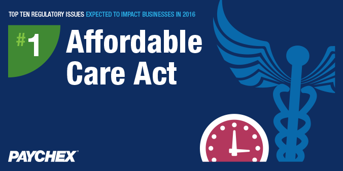 Regulatory issues - Affordable care act - paychex