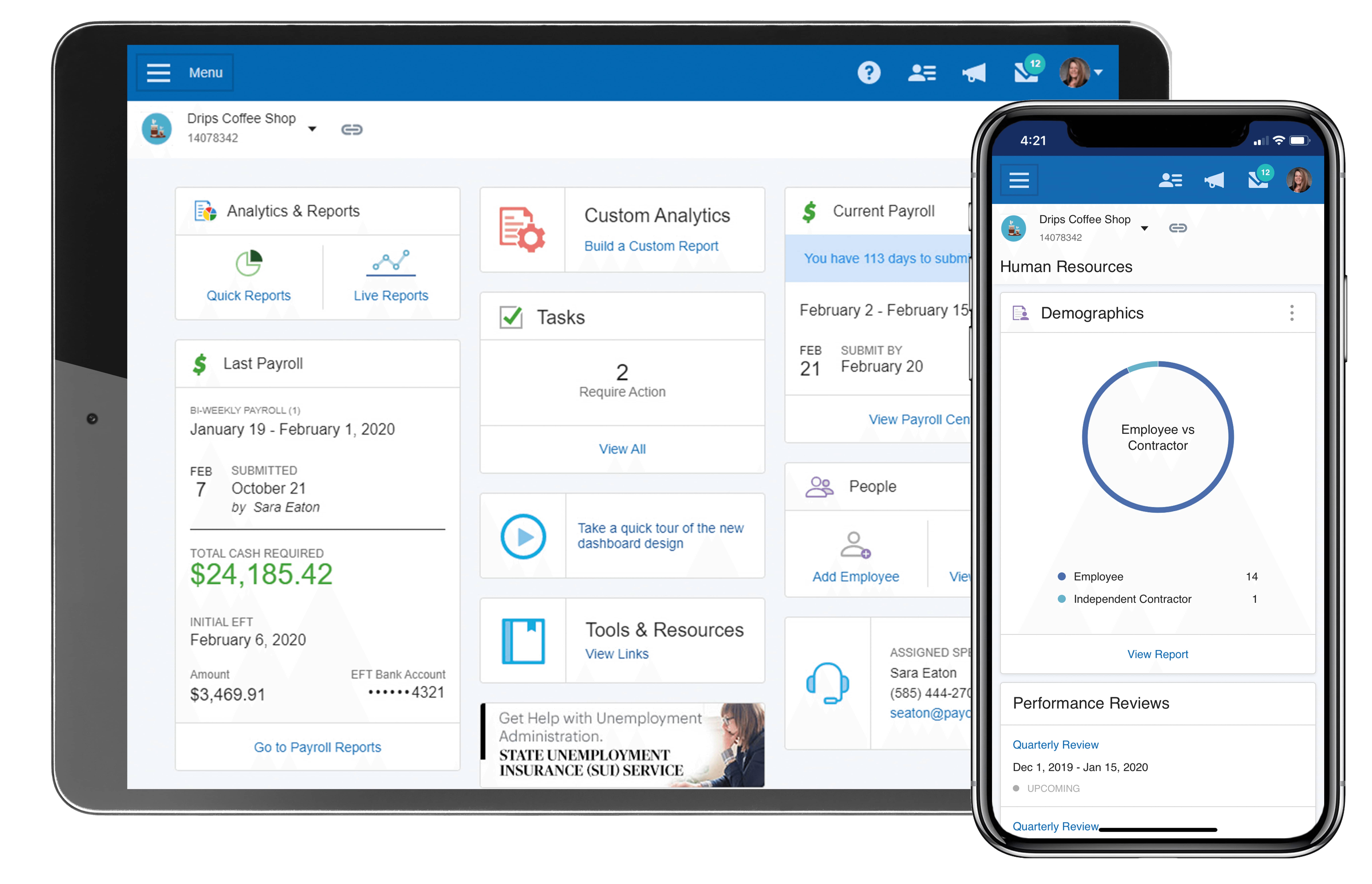 Paychex flex en dispositivos móviles