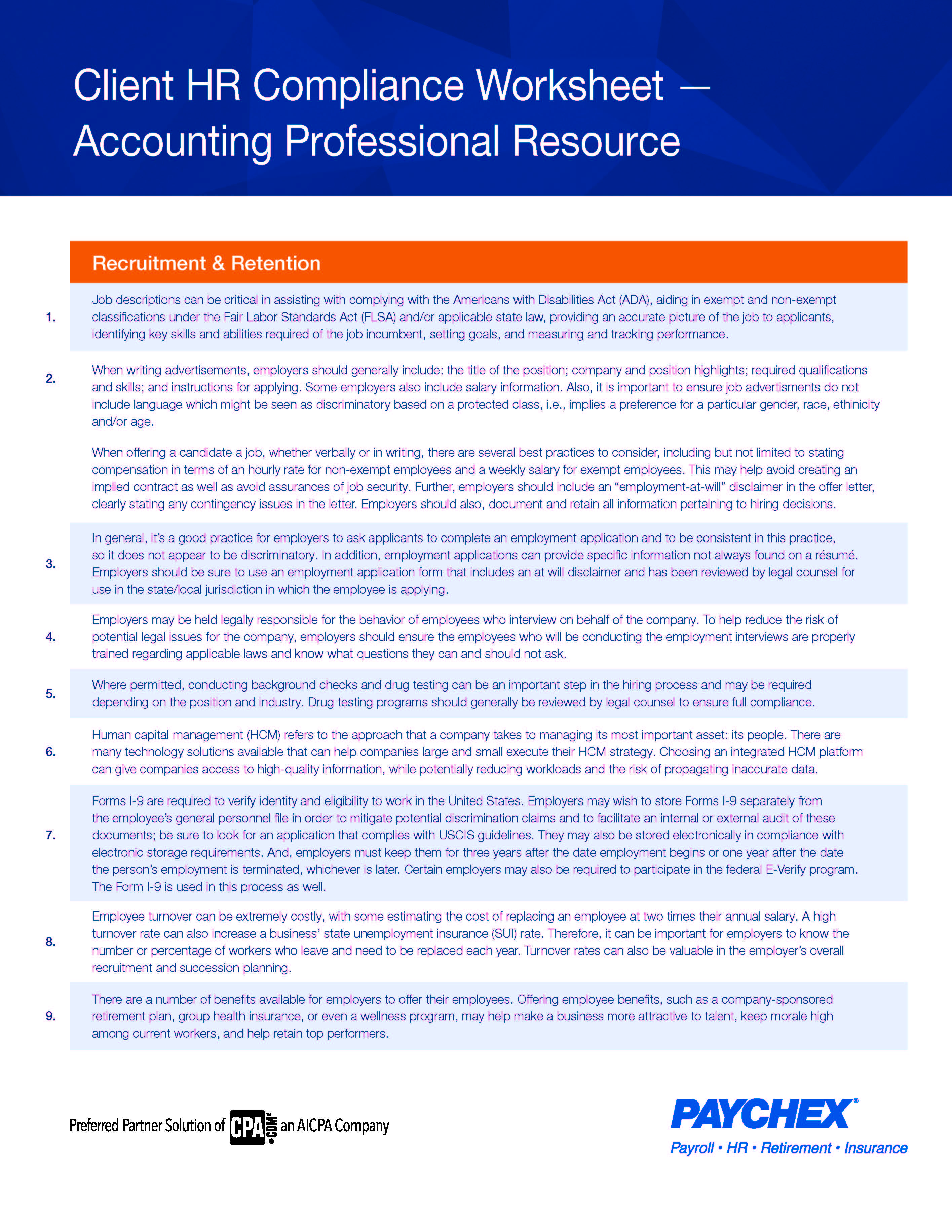 Worksheets Irs Tax Computation Worksheet regulatory updates for accountants paychex client hr compliance analysis accounting professional resource