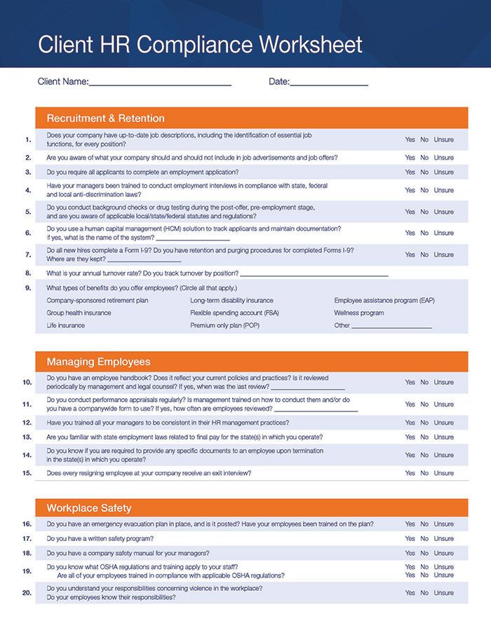 Client HR Compliance Analysis