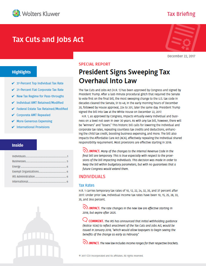 Tax Cuts and Jobs Act
