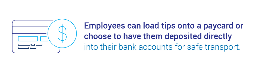 manage tips without cash