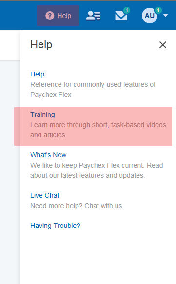 Flex Help training screenshot
