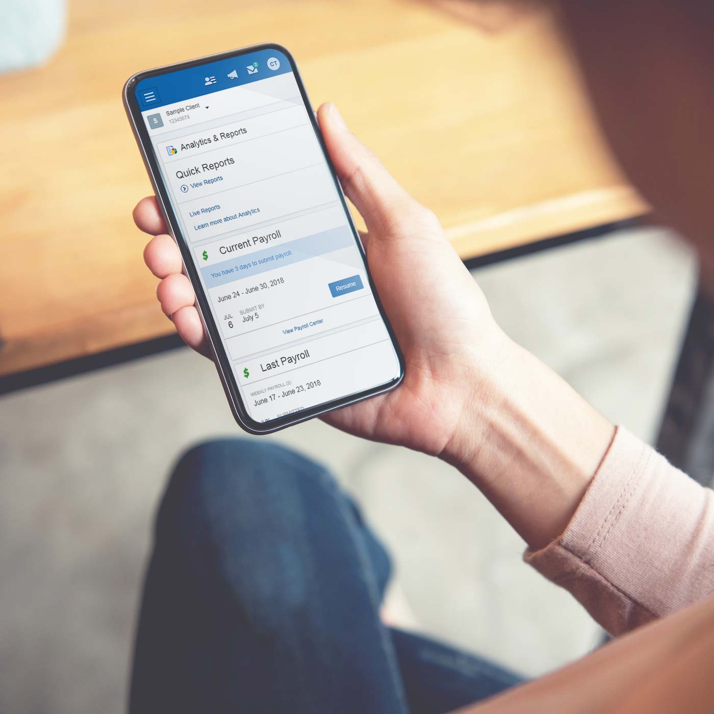 Online access to Paychex Flex
