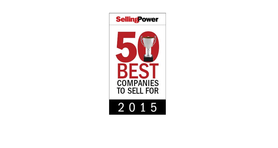 2015 Selling Power "50 Best Companies to Sell For"