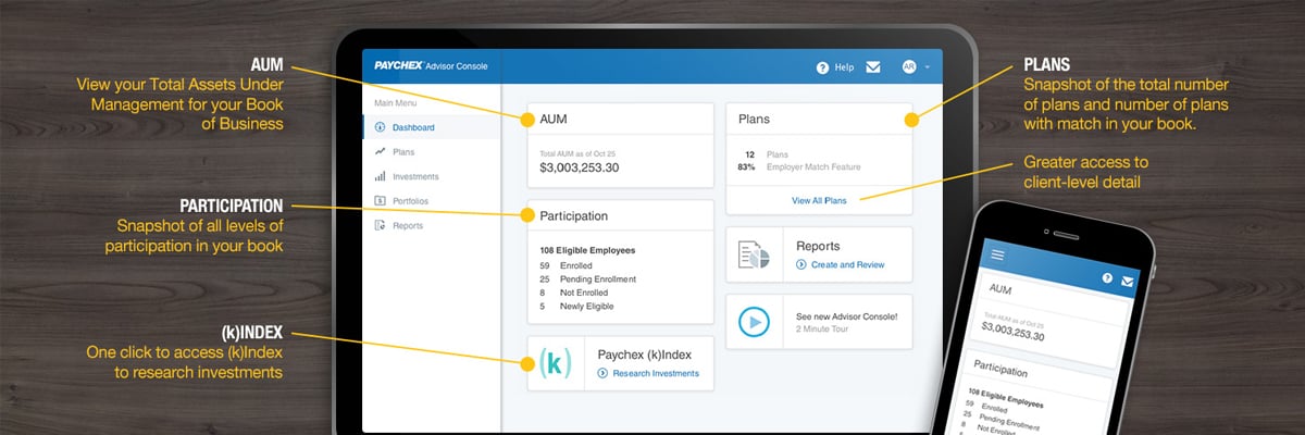 Paychex Advisor Console