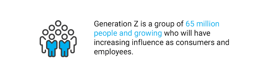 Quote about Generation Z's influence as consumers