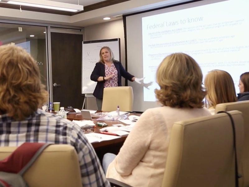 Pet Partners, a Paychex client, in a meeting
