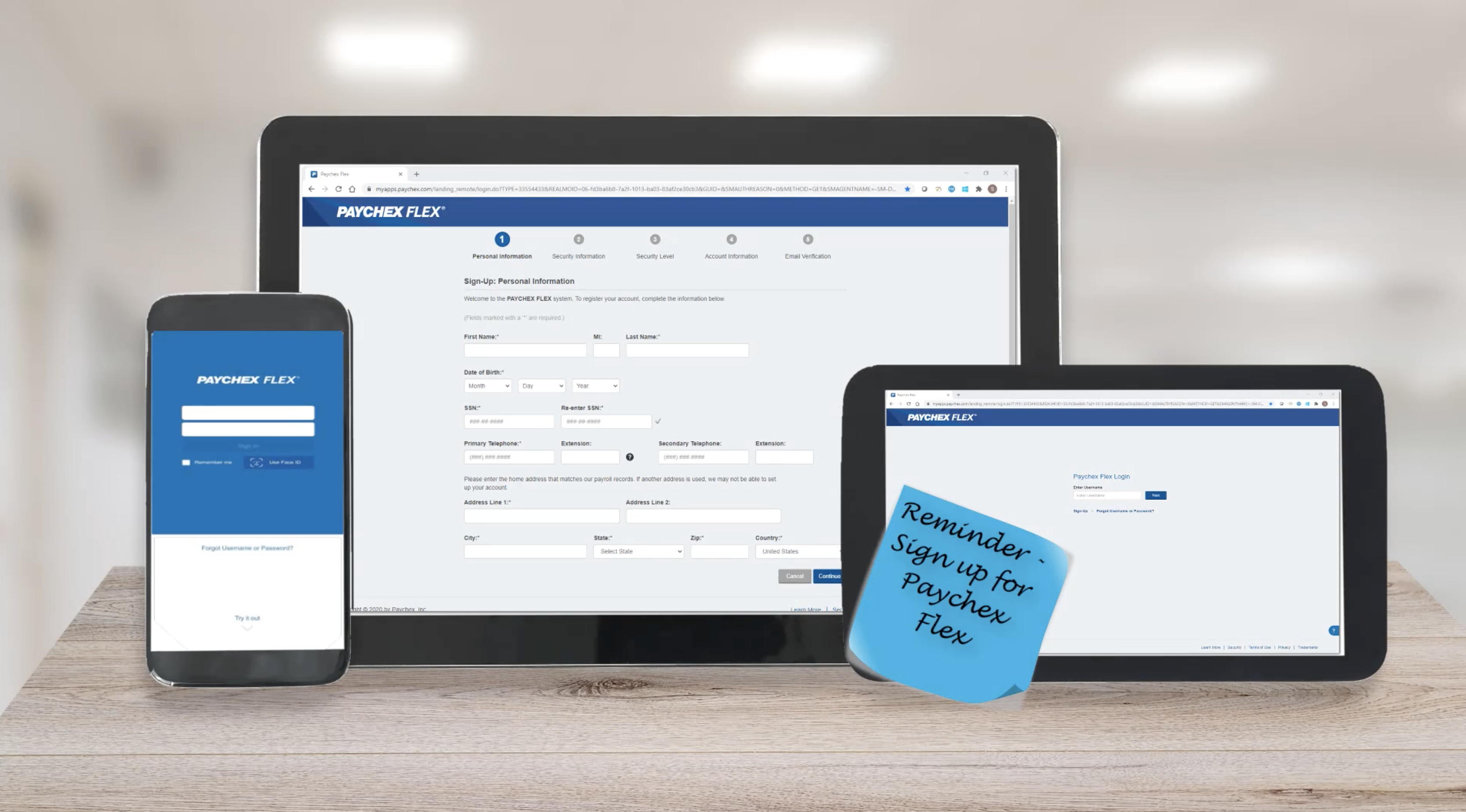 Regístrese en Paychex Flex