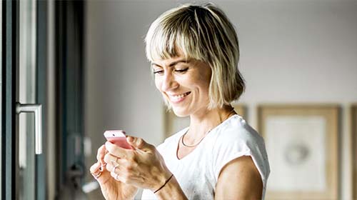 business owner reviewing her expenses