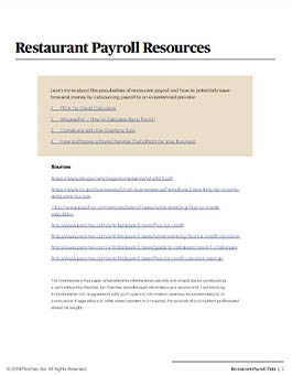 restaurant payroll guide guide preview image