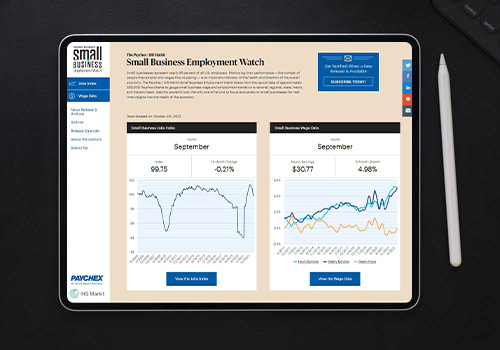 Paychex Small Business Employment Watch September 2022
