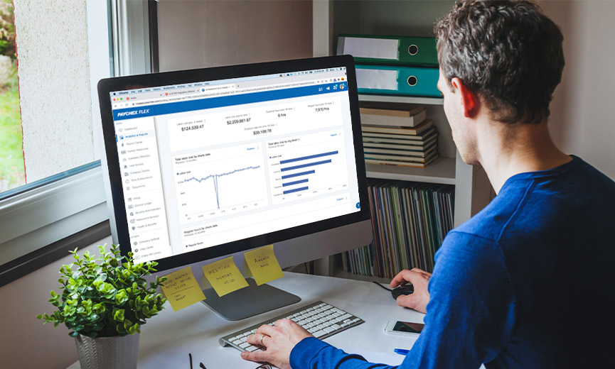 business owner reviewing their analytics dashboard