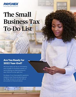 The Small Business Tax To-Do List | Paychex