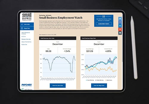 Paychex Small Business Employment Watch December 2022