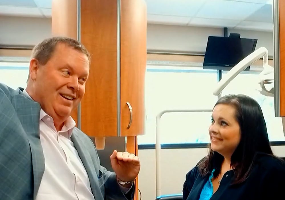 A CEO of a consulting group works with a dental practitioner tgo help her business see the potential in its growth.
