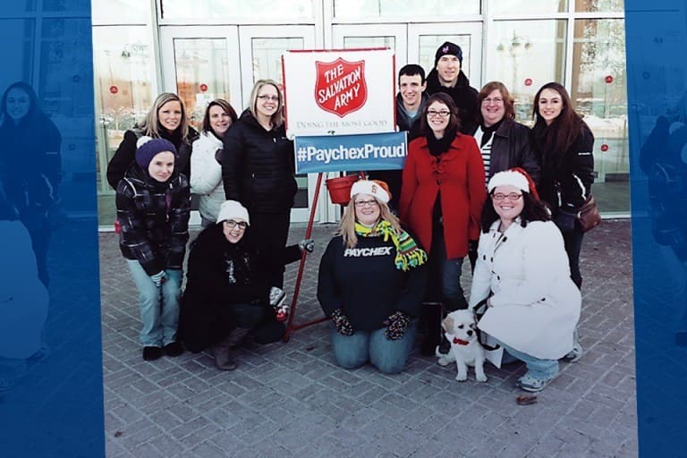 Rochester, NY area employees donating their time this holiday season. Photo credit: Pamela Welch, via Instagram.
