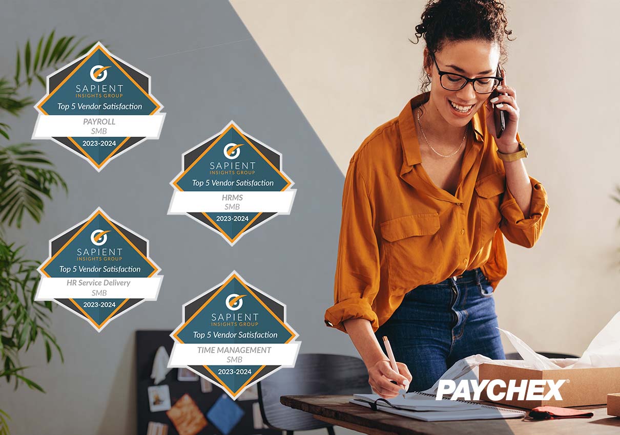 Paychex obtiene los principales premios en 6 categorías de Sapient Insights Group