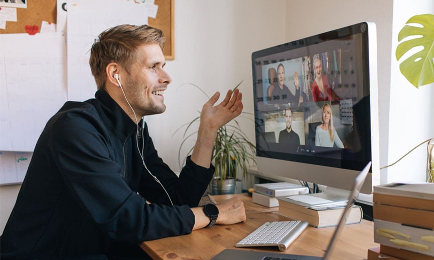 an employee works from home as a part of his flexible schedule arrangement