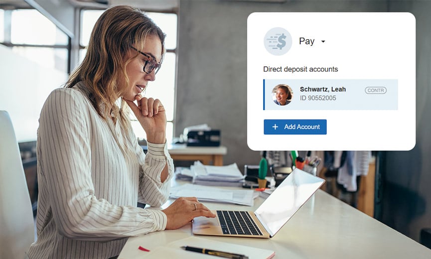 Business owner doing payroll for one employee