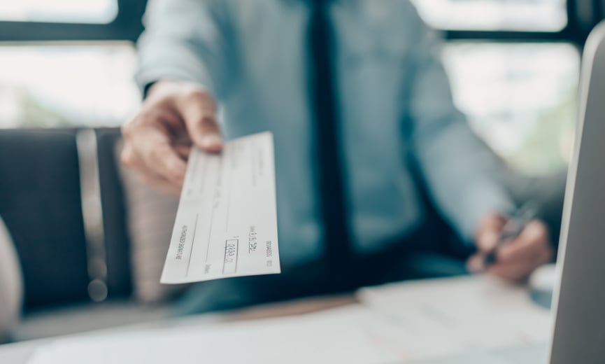Paying a 1099 employee with a check