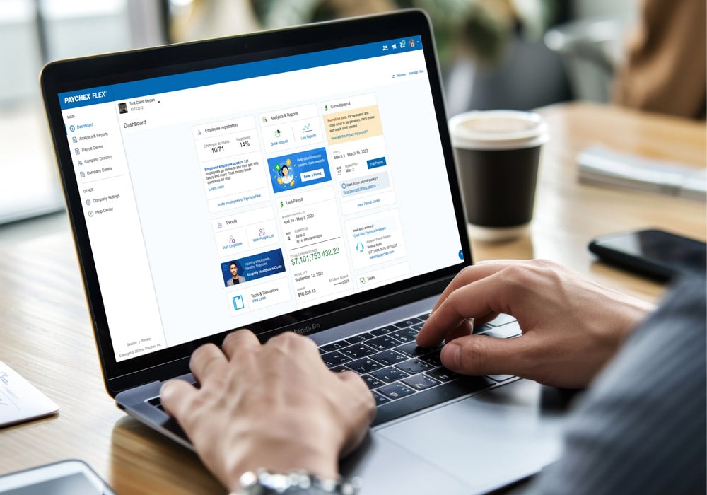 one employee using paychex flex dashboard