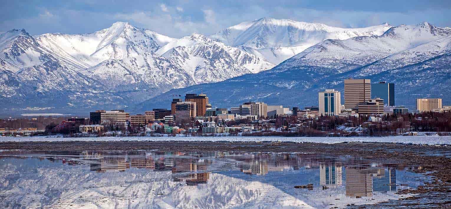 Paisaje de Anchorage, Alaska