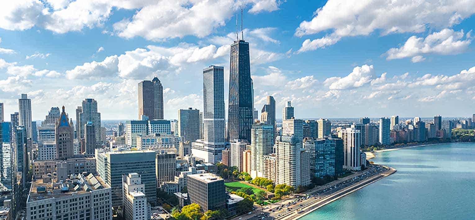 Landscape of Chicago, Illinois