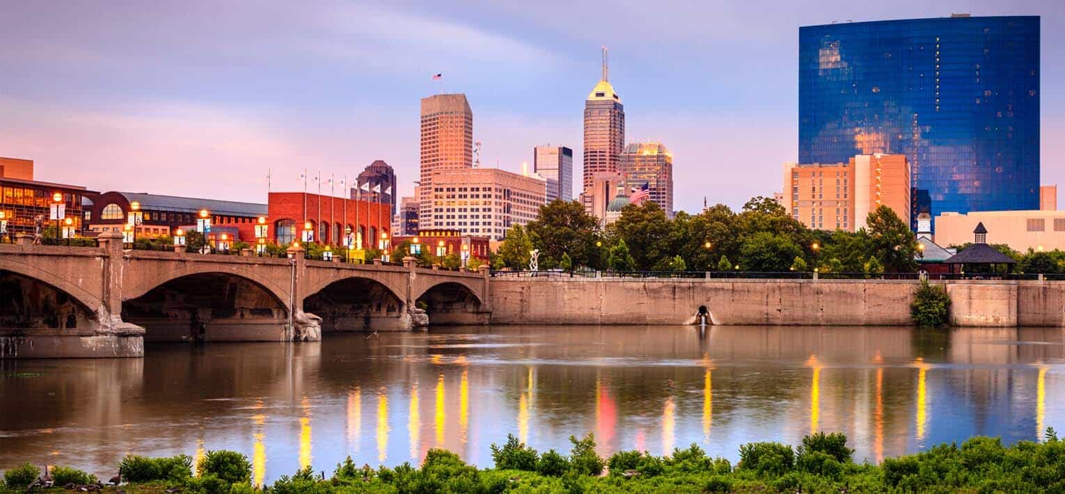 Landscape of Indianapolis, Indiana