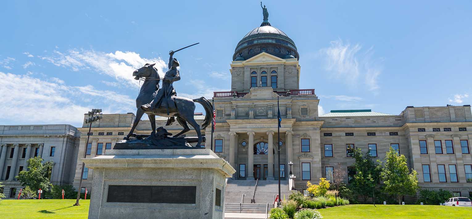 Paisaje del Capitolio del estado de Montana