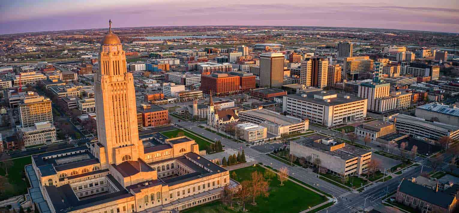 Paisaje de Lincoln, Nebraska