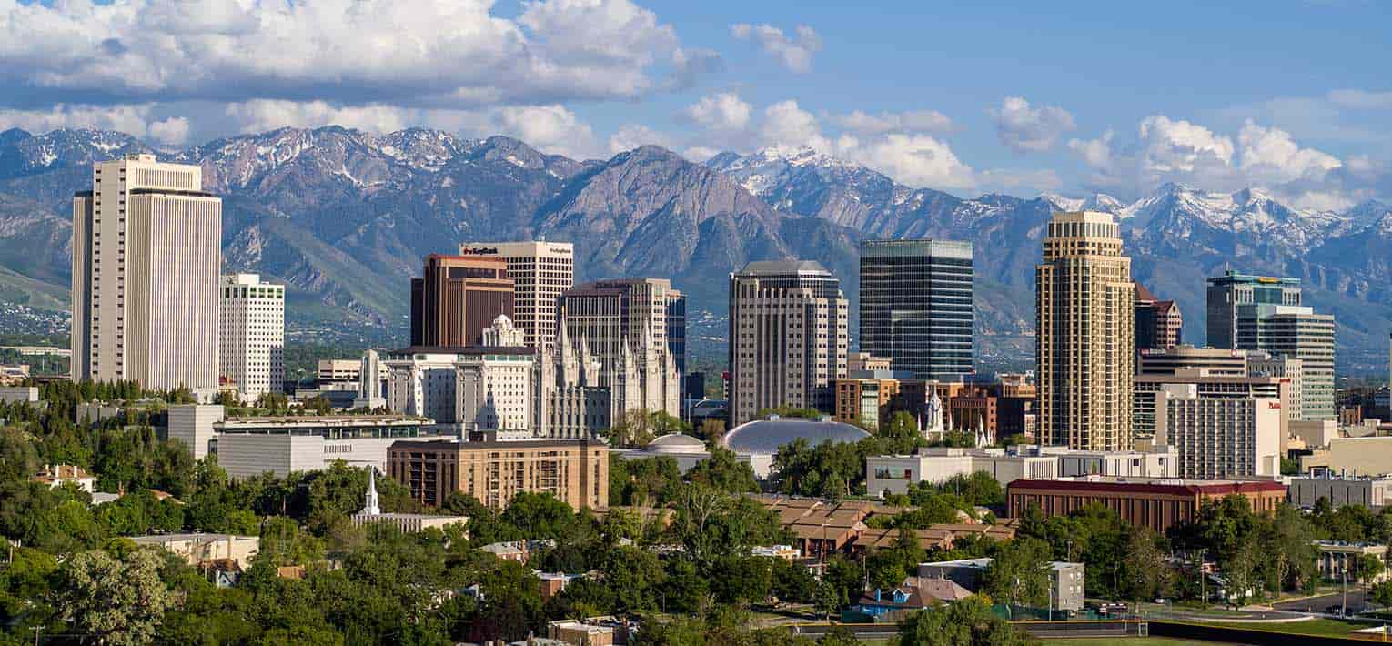 Paisaje de Salt Lake City, Utah