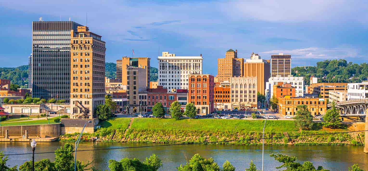 Landscape of Charleston, West Virginia