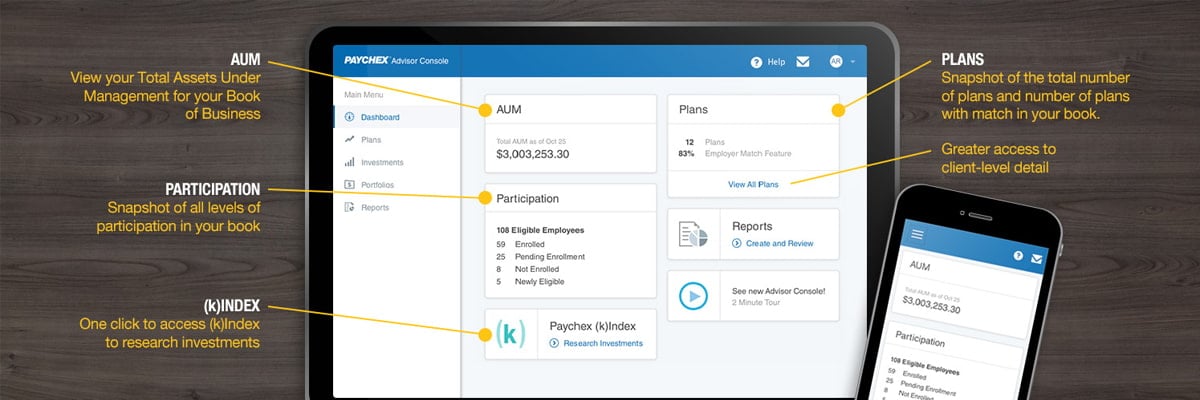Paychex Advisor Console