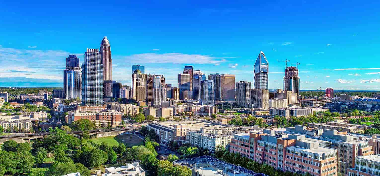 Paisaje de Charlotte, Carolina del Norte