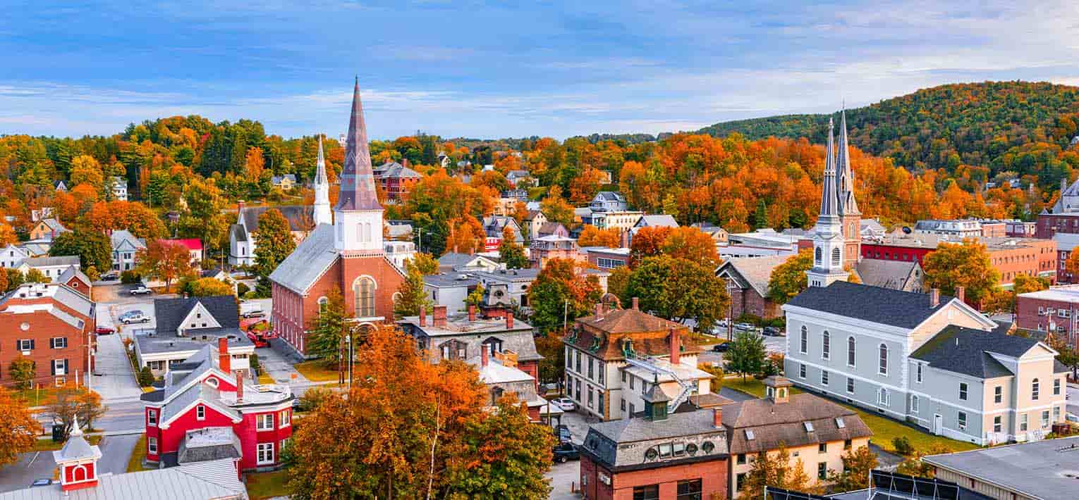 Paisaje de Montpelier, Vermont