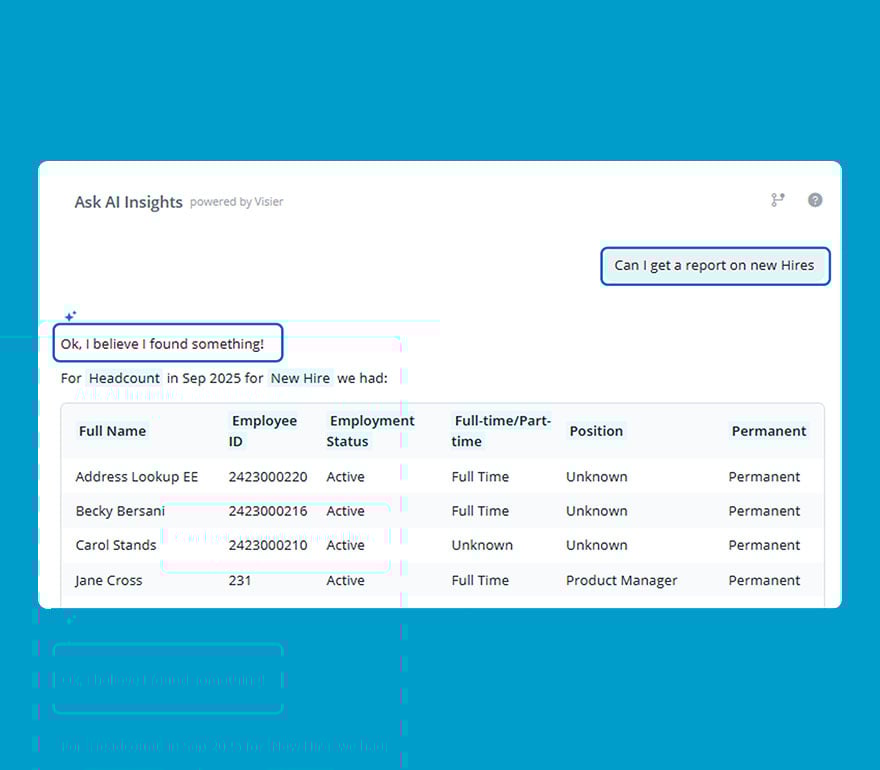 AI custom reports with Paychex Flex