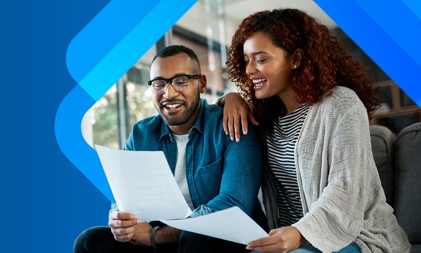 Couple discussing retirement planning