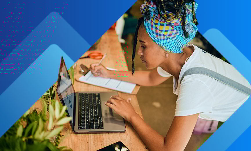 Small Business owner working in flower shop