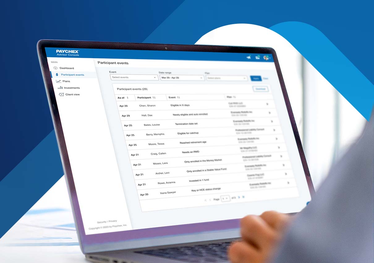 Paychex Advisory Console 