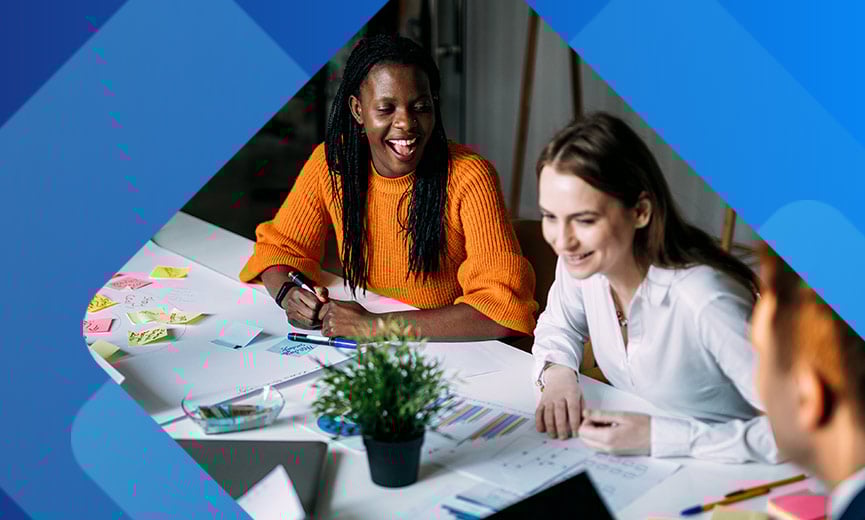 Small business entrepreneurs brainstorming ideas