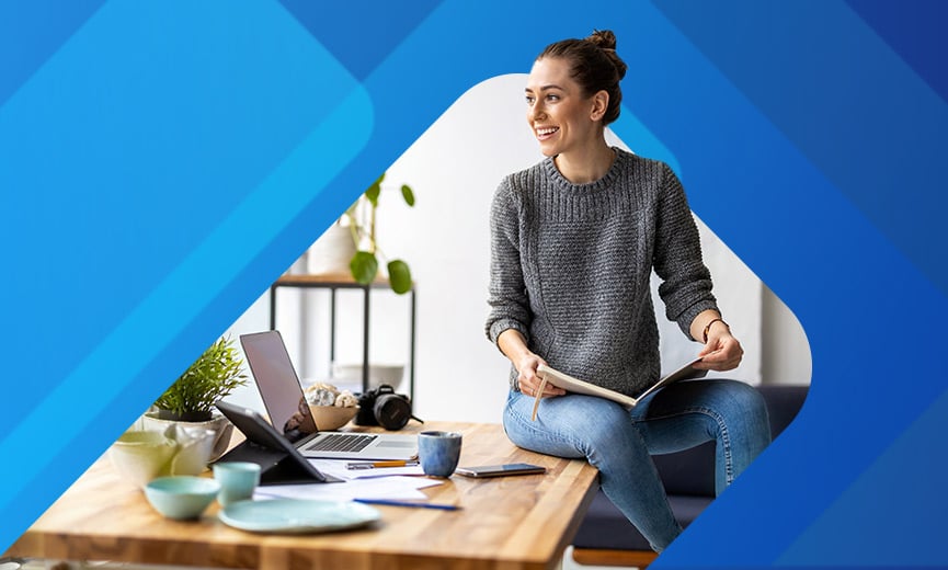 1099 Freelancer in home office