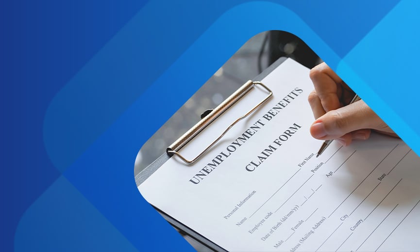 Person filing for unemployment