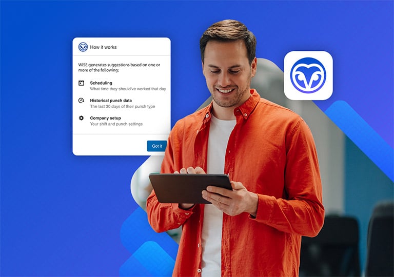 Person using paychex wise