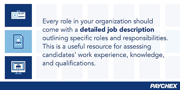 Every role in your organization should come with a detailed job description