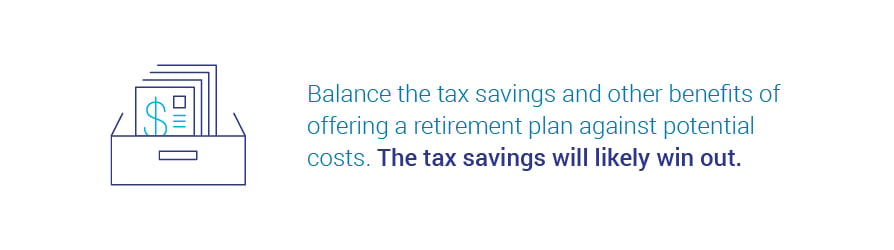 retirement plan tax savings
