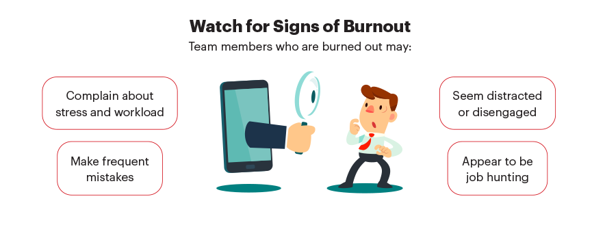 Watch for signs of employee burnout
